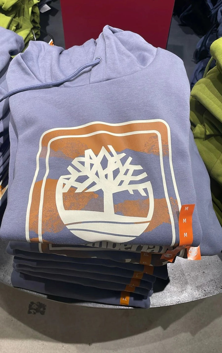 Timberland Big Logo Hoodie Liget Blue