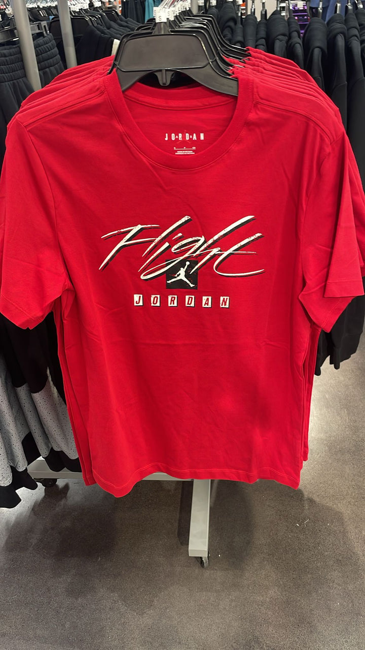 Nike Jordan Round Neck Flight T-shirt Red