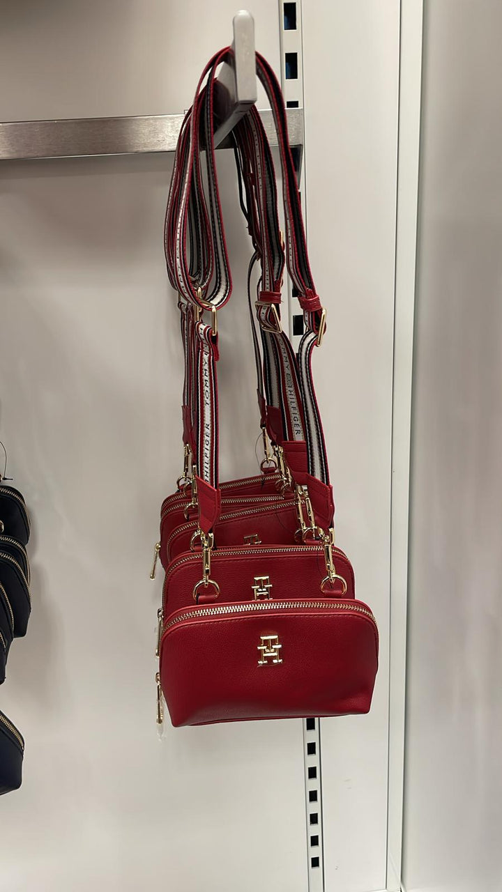 Tommy Hilfiger TH Logo Crossbody Bag Red