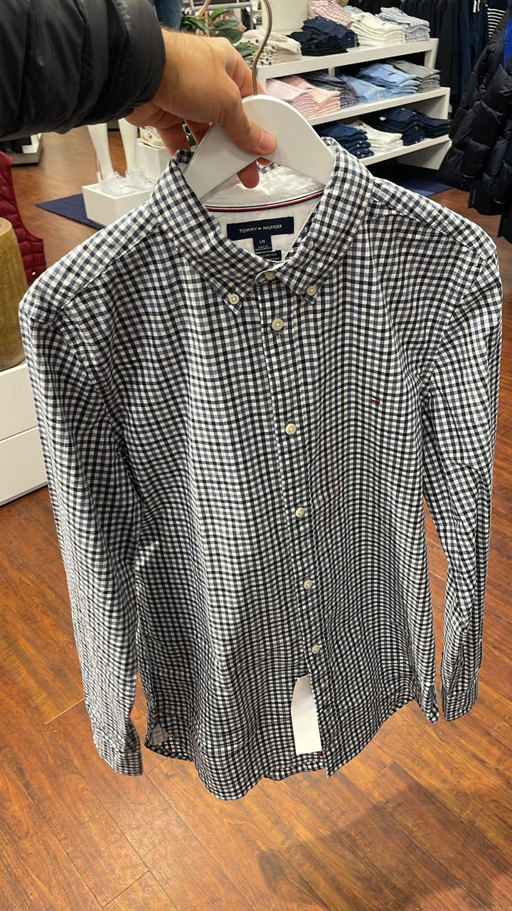 Tommy Hilfiger Shirt Regular Fit Plaid Black