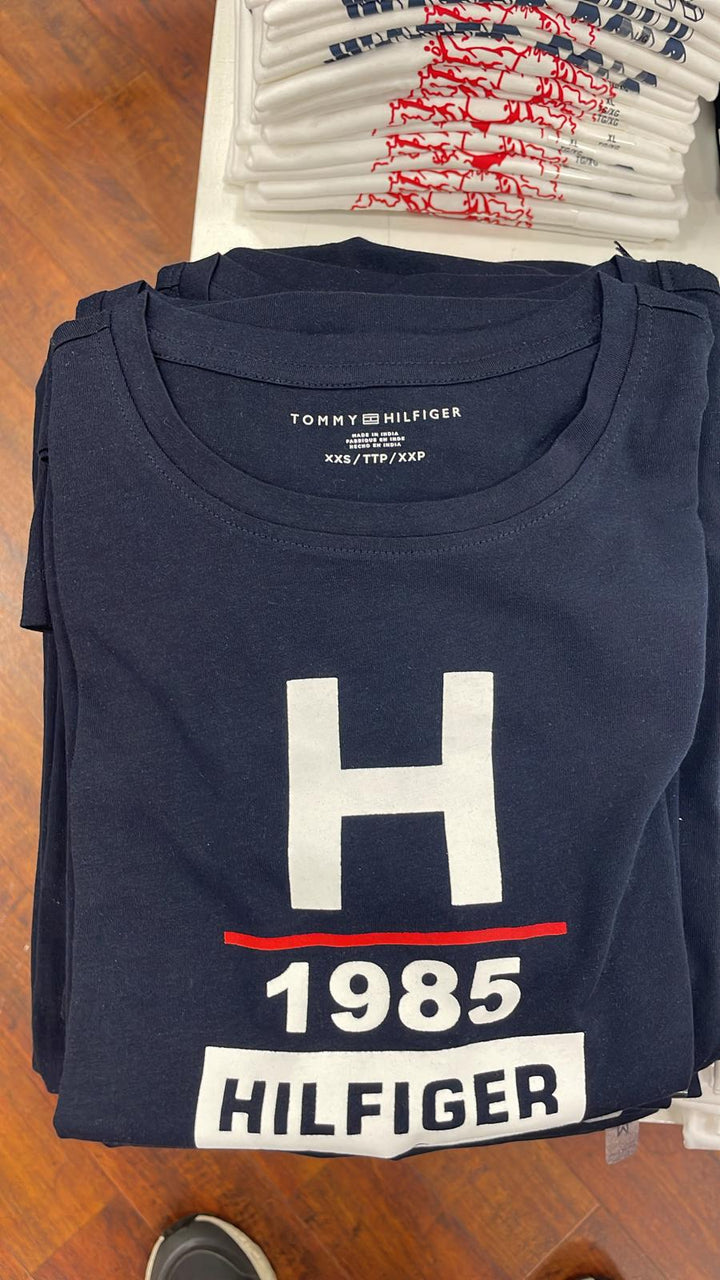 Tommy Hilfiger Short Sleeve T-shirt H Logo Dark Blue