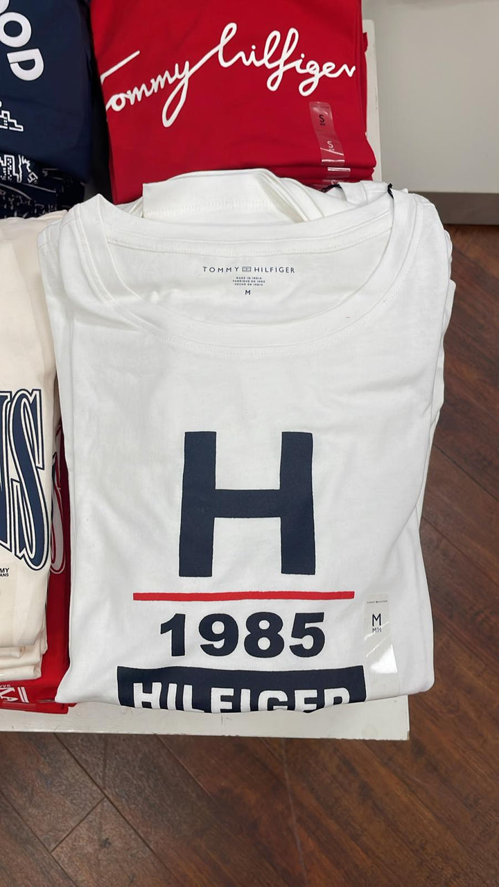 Tommy Hilfiger Short Sleeve T-shirt H Logo White