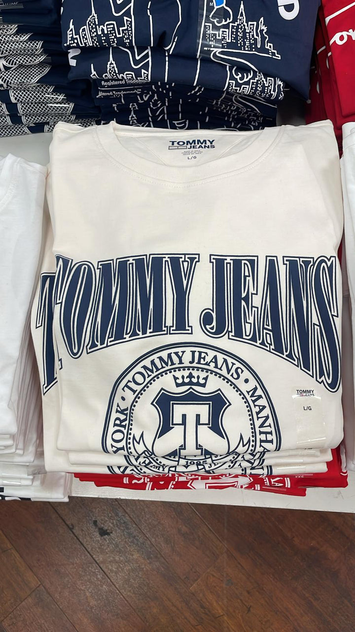 Tommy Hilfiger Short Sleeve T-shirt Tommy Jeans Logo White