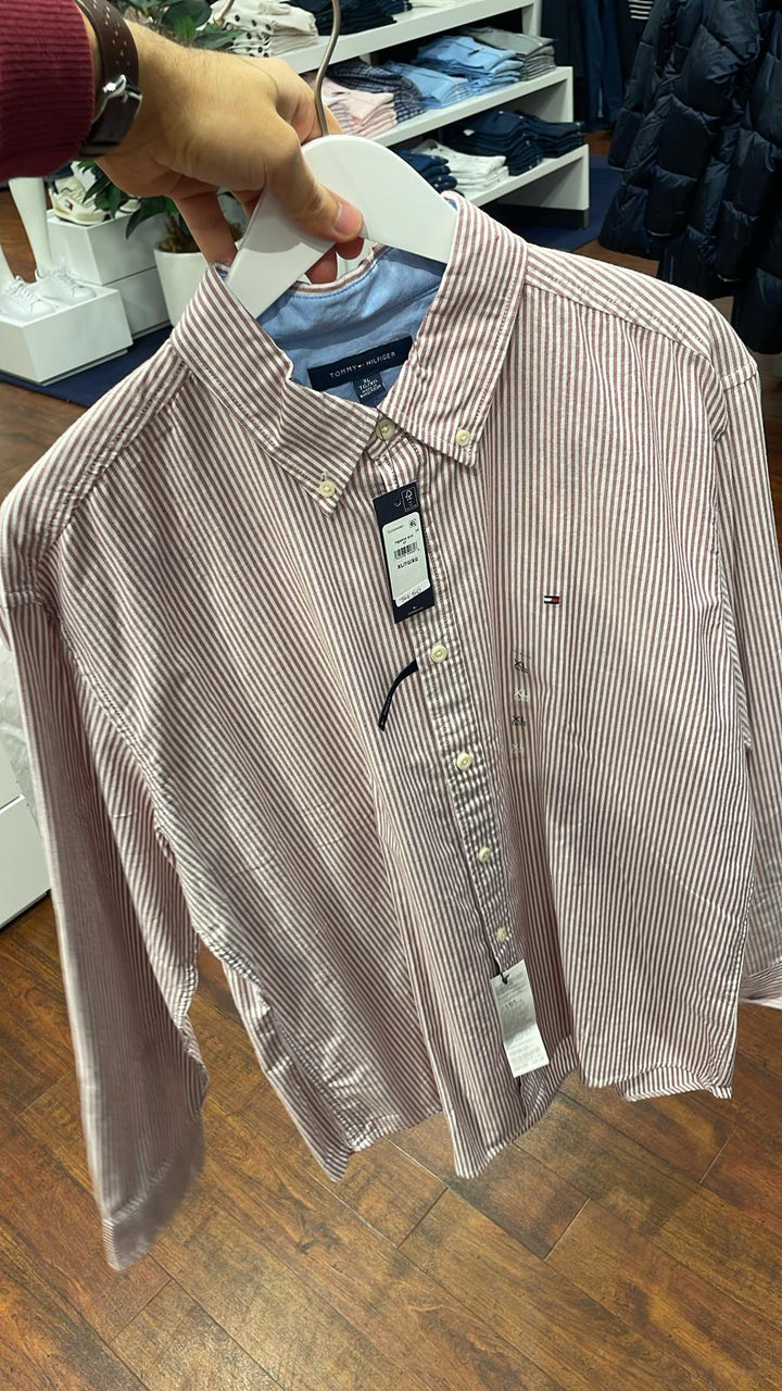 Tommy Hilfiger Shirt Regular Fit Pink/White