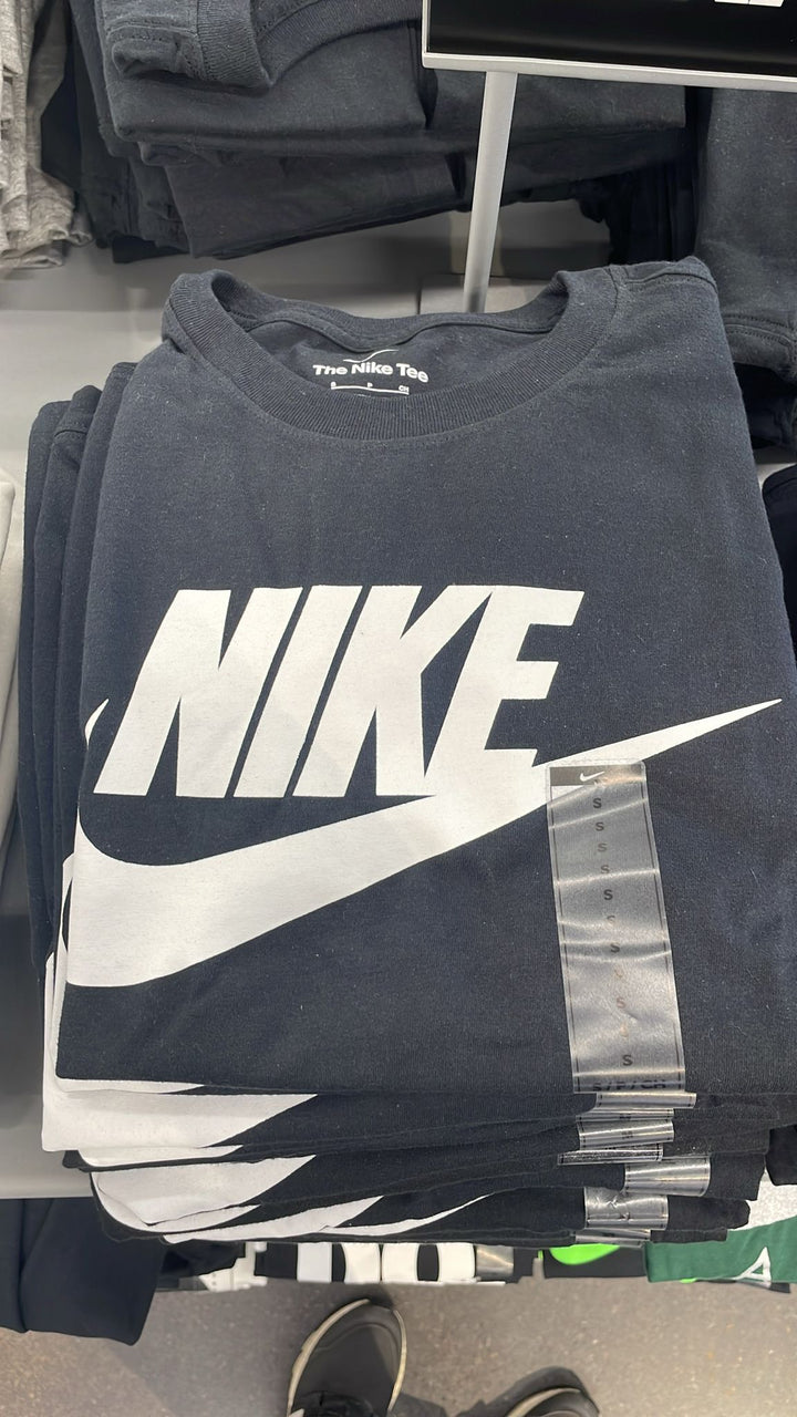 Nike Round Neck T-shirt Big Logo Dark Grey