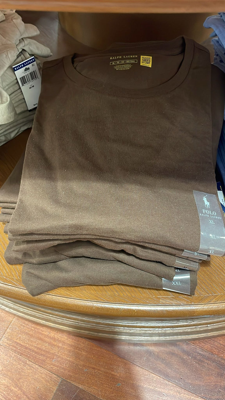 Ralphlauren Plain T-shirt Brown