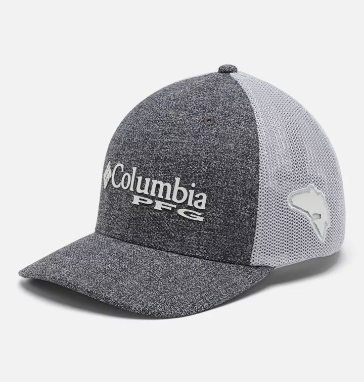 Columbia PFG Logo™ Mesh Ball Cap - High Crown Grey