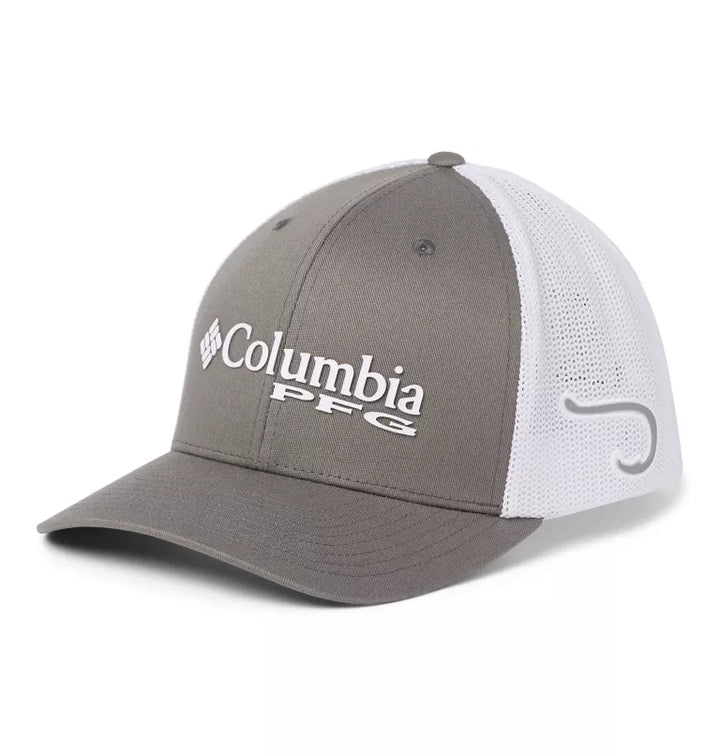 Columbia PFG Logo™ Mesh Ball Cap - High Crown Titanium