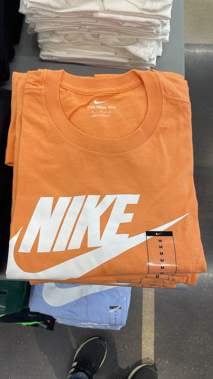 Nike Round Neck T-shirt Big Logo Orange