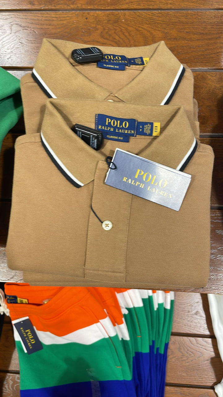 Ralphlauren Polo T-shirt Dark Beige