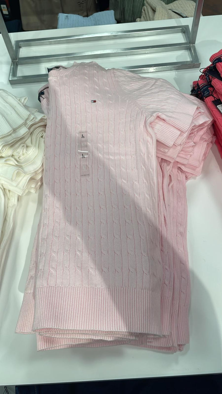 Tommy Hilfiger Short sleeves Sweater Light Pink