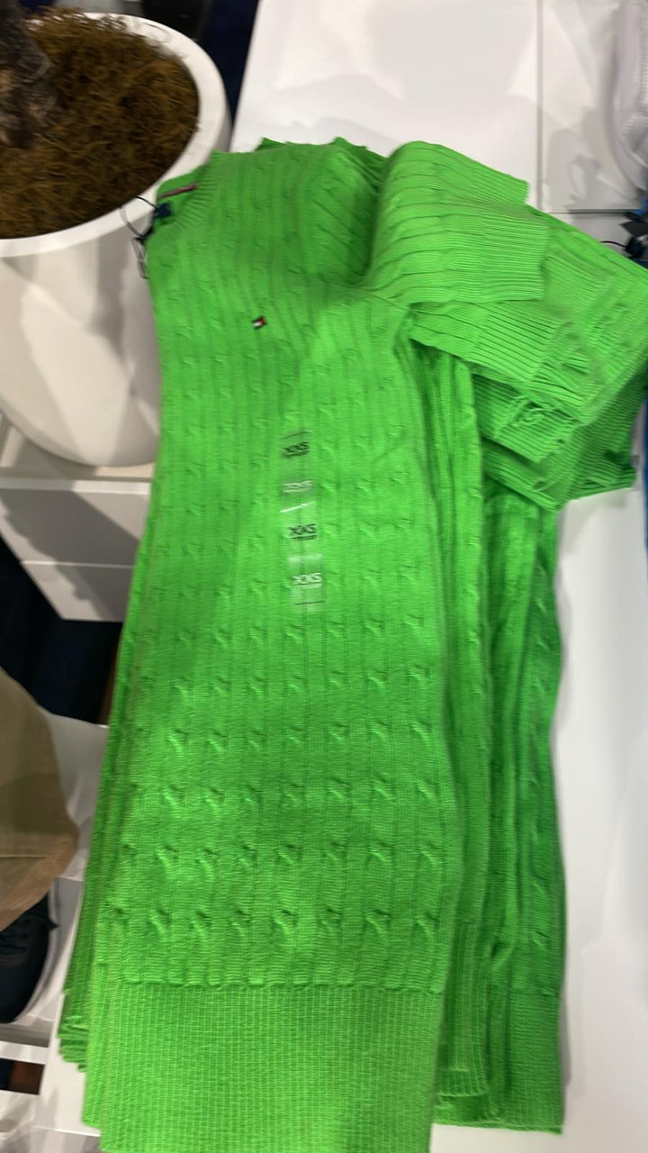 Tommy Hilfiger Short sleeves Sweater Green