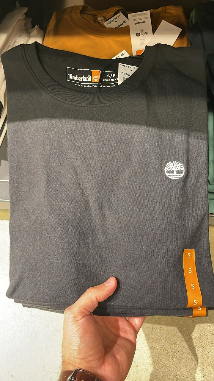 Timberland round Neck Small Logo T-shirt Black