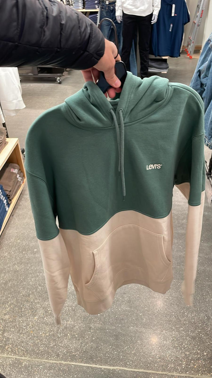 Levi's Hoodie Green & White