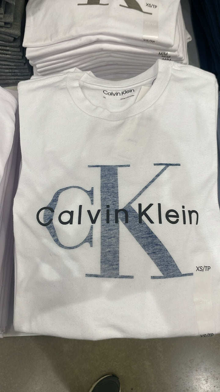 CK round Neck Big Logo T-Shirt White