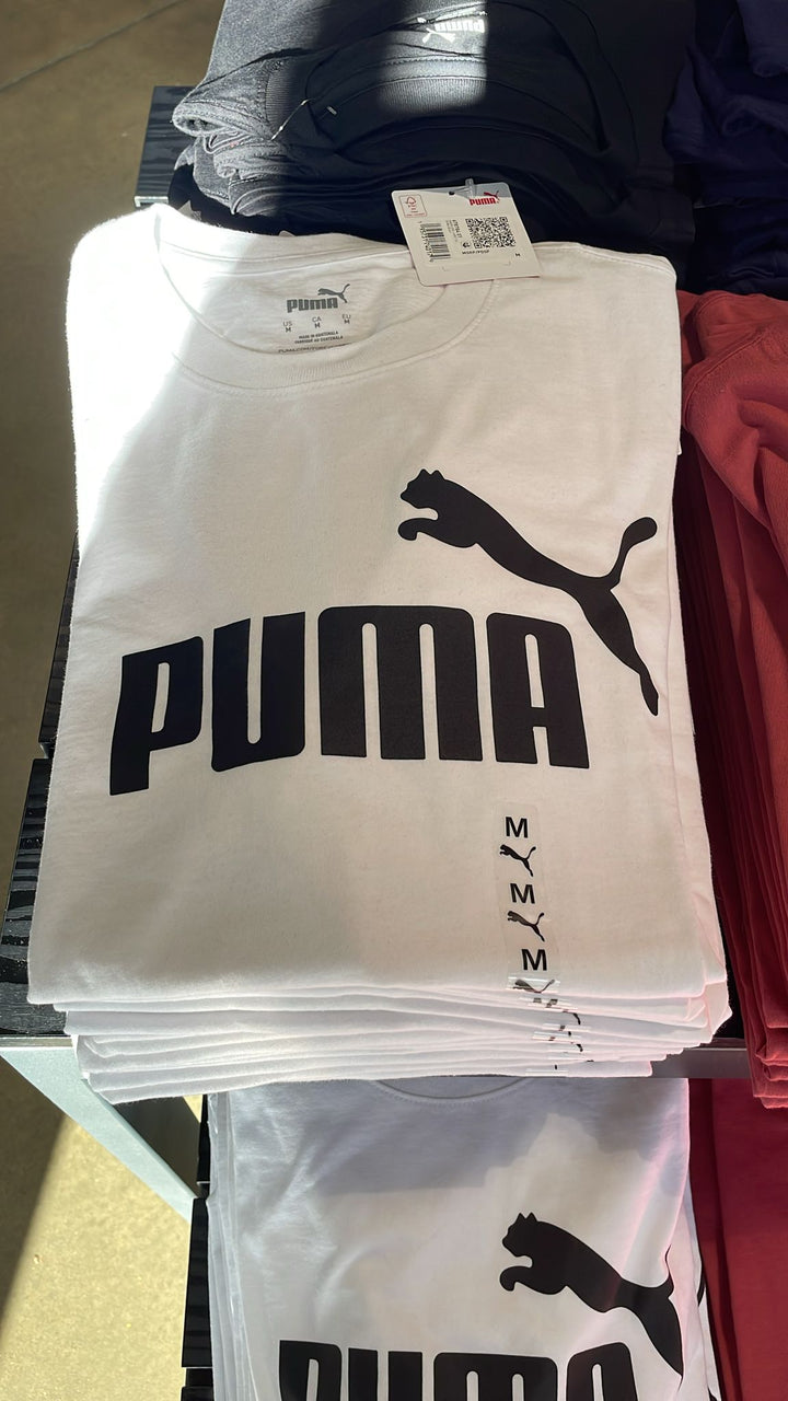 Puma Round Neck T-shirt Logo White