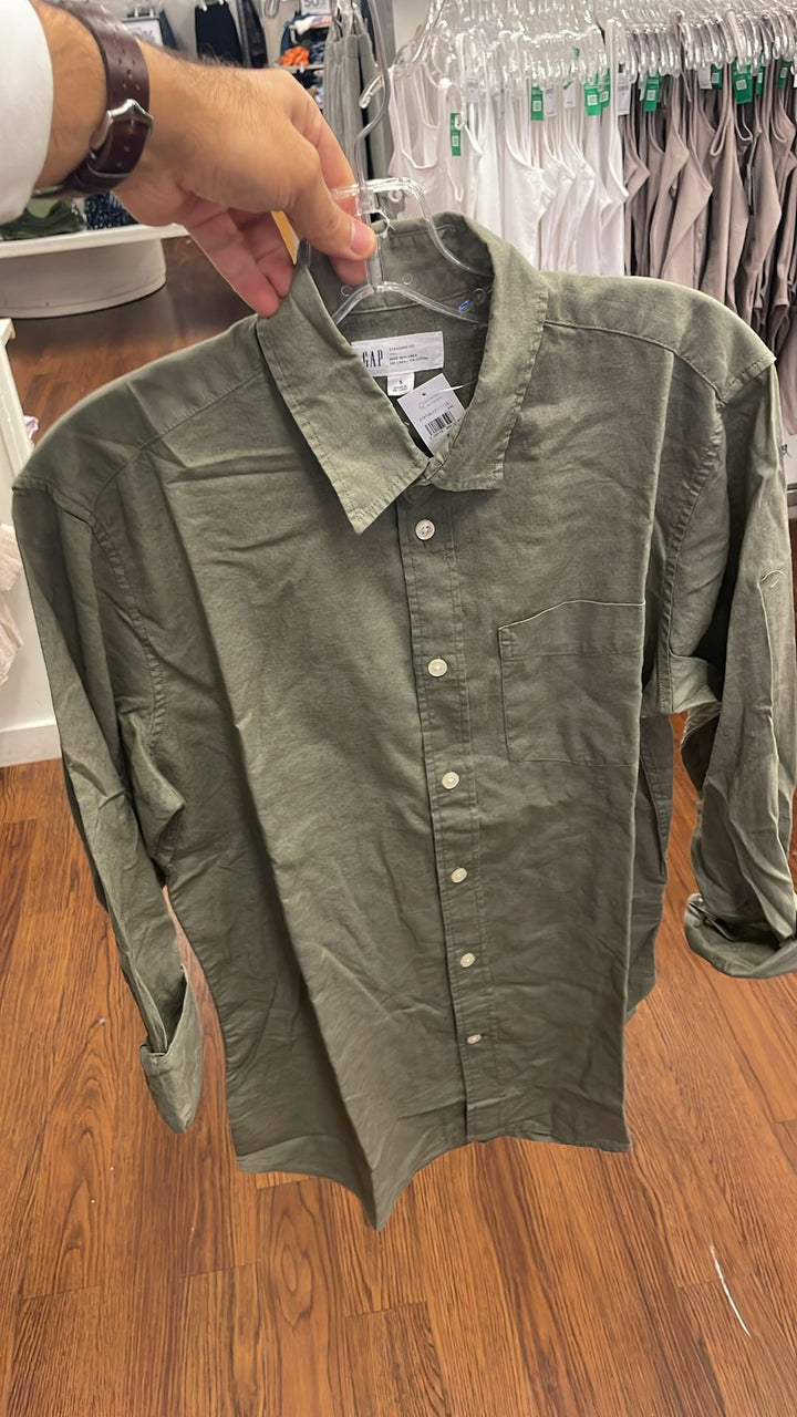 GAP Long Sleeves Shirt Olive