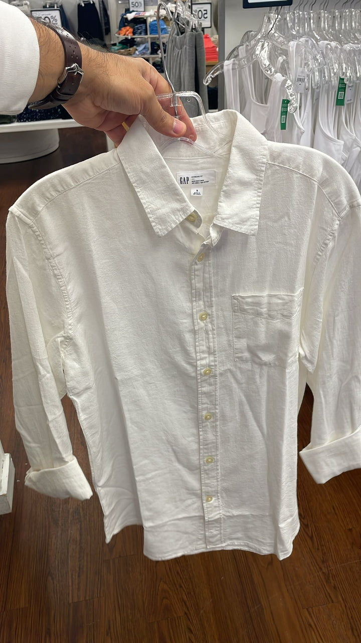 GAP Long Sleeves Shirt White