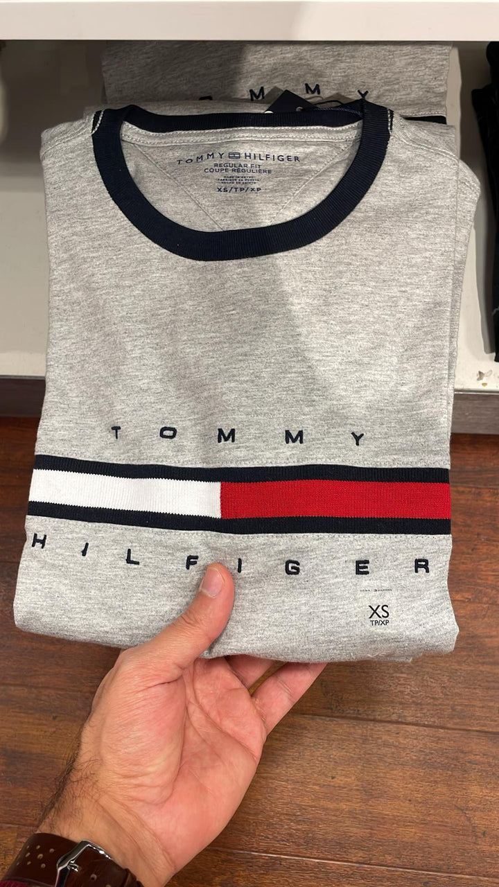 Tommy Hilfiger T-Shirt Logo Grey