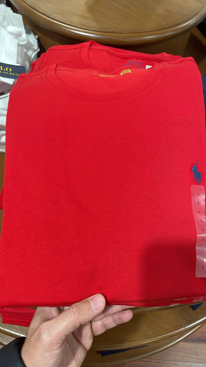 Ralphlauren Plain T-shirt Red