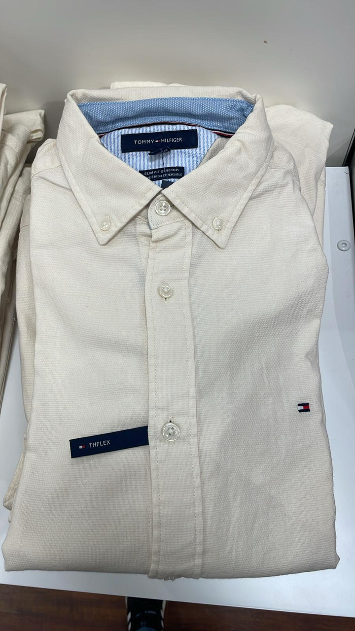 Tommy Hilfiger Shirt Slim Fit Biege