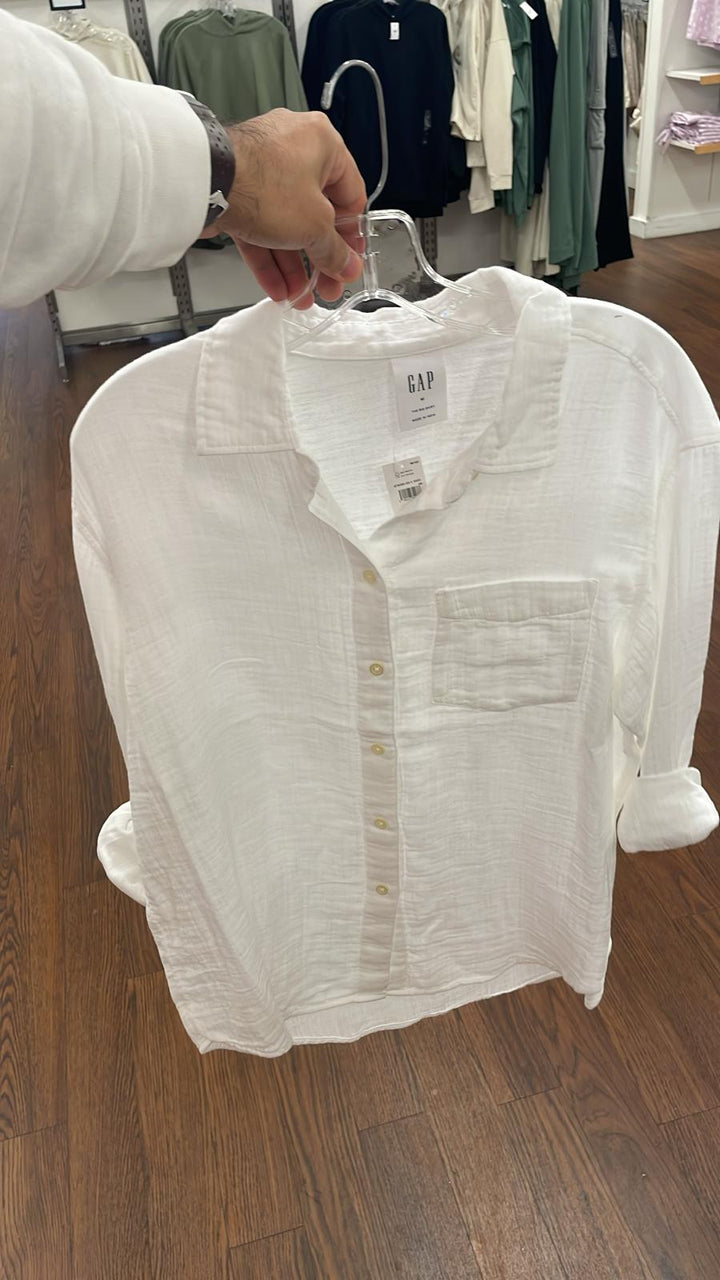 GAP Long Sleeves Shirt White