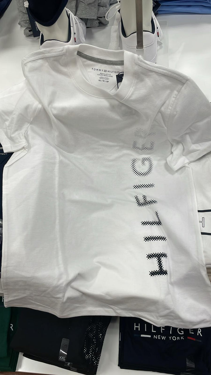 Tommy Hilfiger T-Shirt Side Writing White