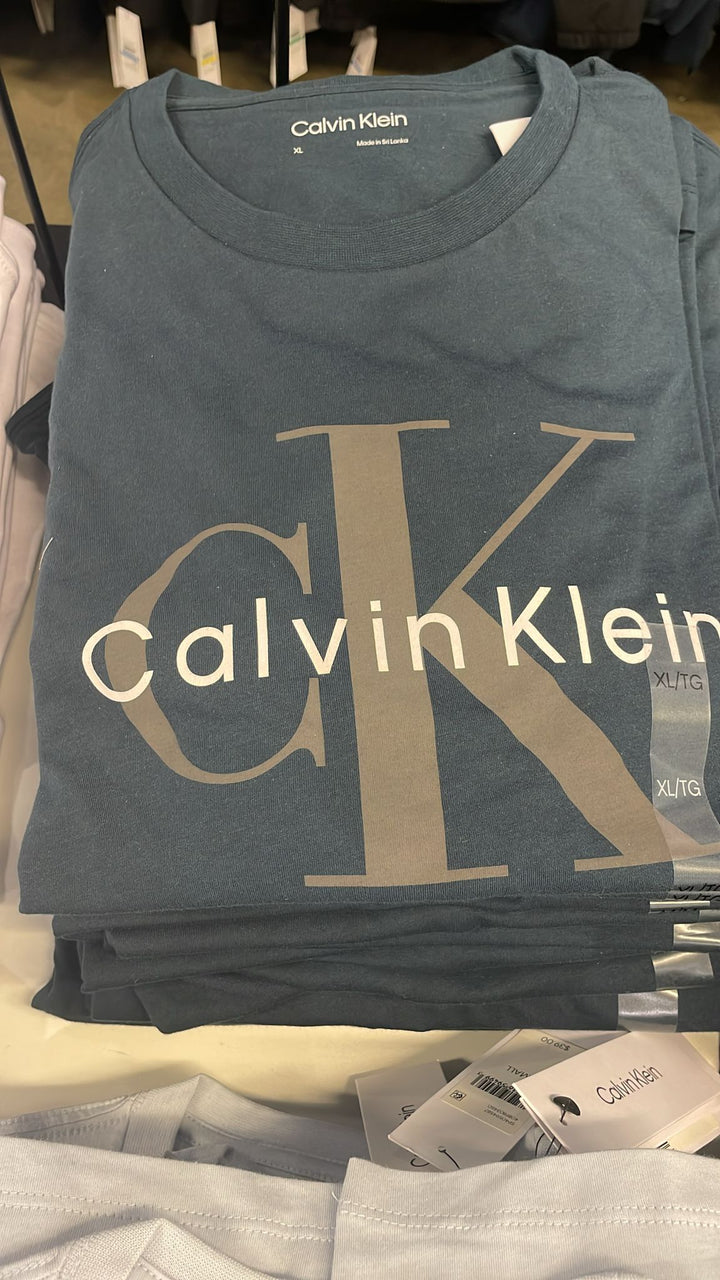 CK round Neck Big Logo T-Shirt Green