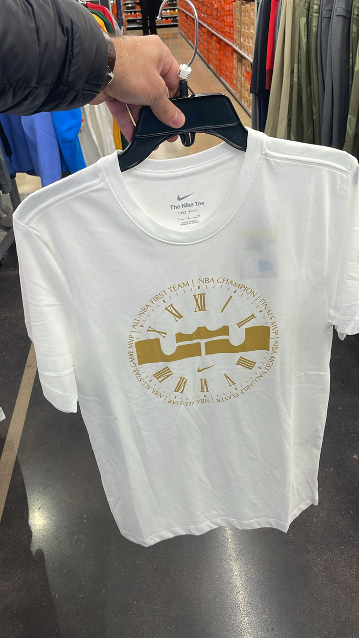 Nike Round Neck Round  Logo T-shirt White