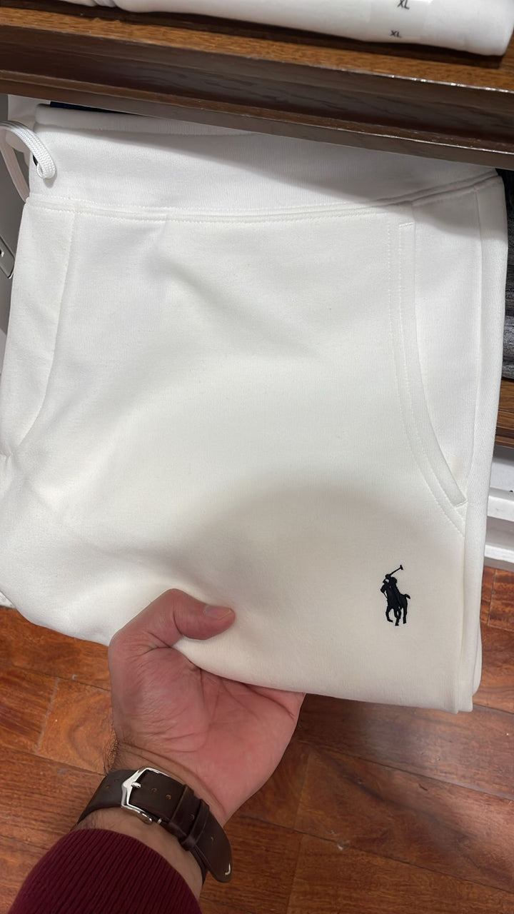 Ralphlauren Zipper sweatpants White