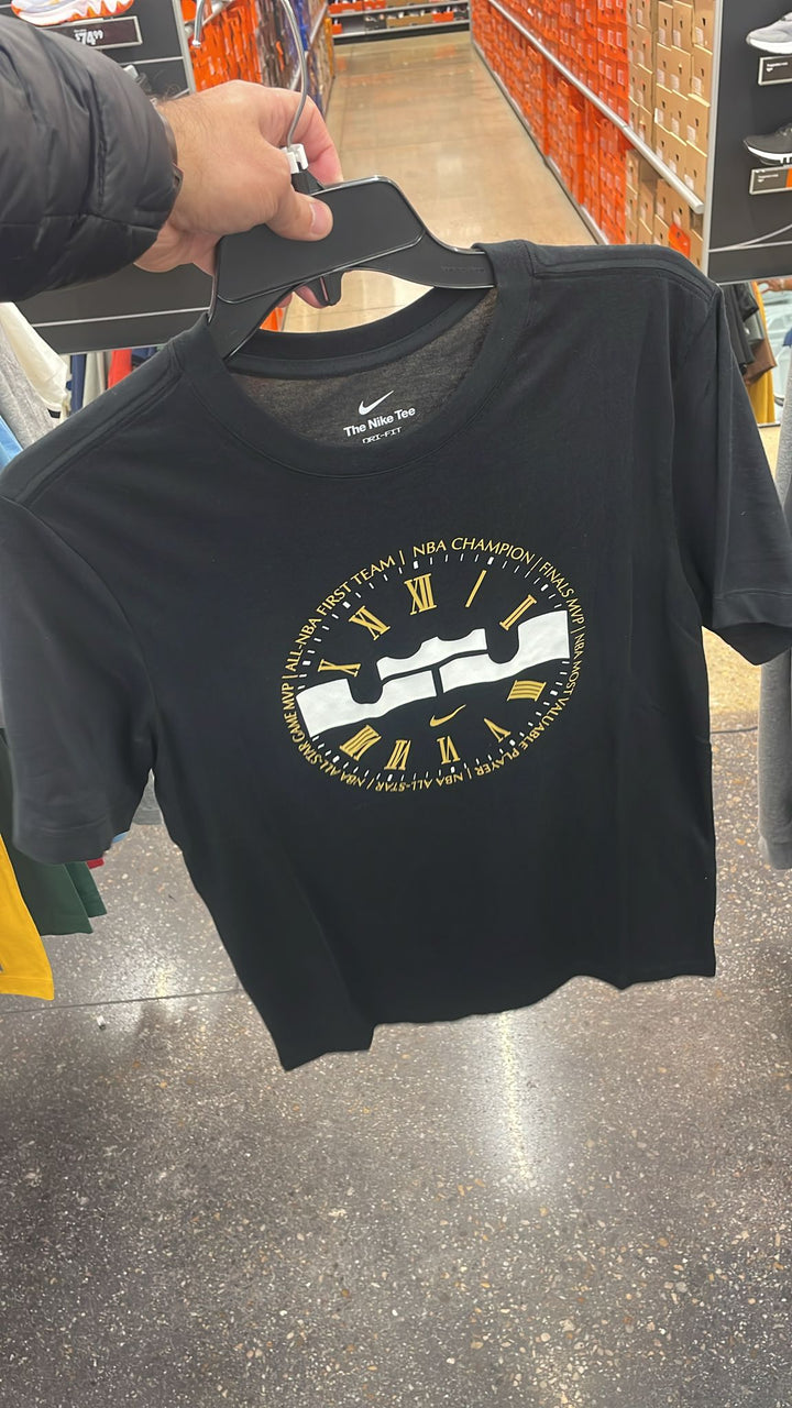 Nike Round Neck Round  Logo T-shirt Black