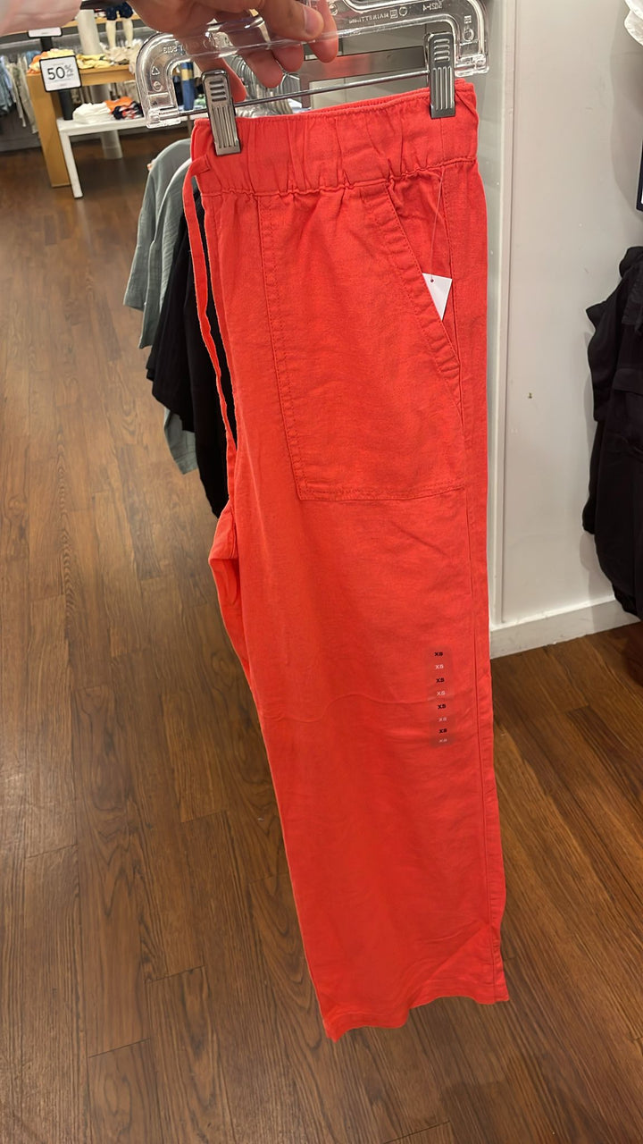 GAP Lenin Pants Red