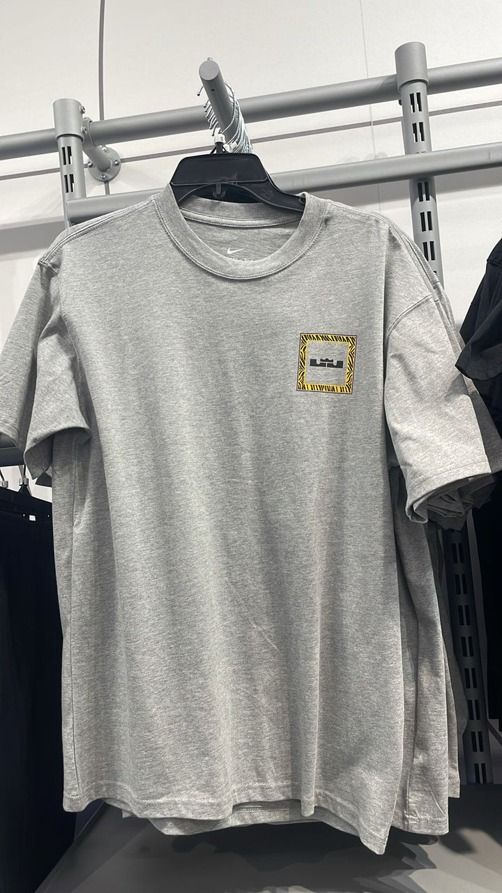 Nike Round Neck Square Logo T-shirt Grey