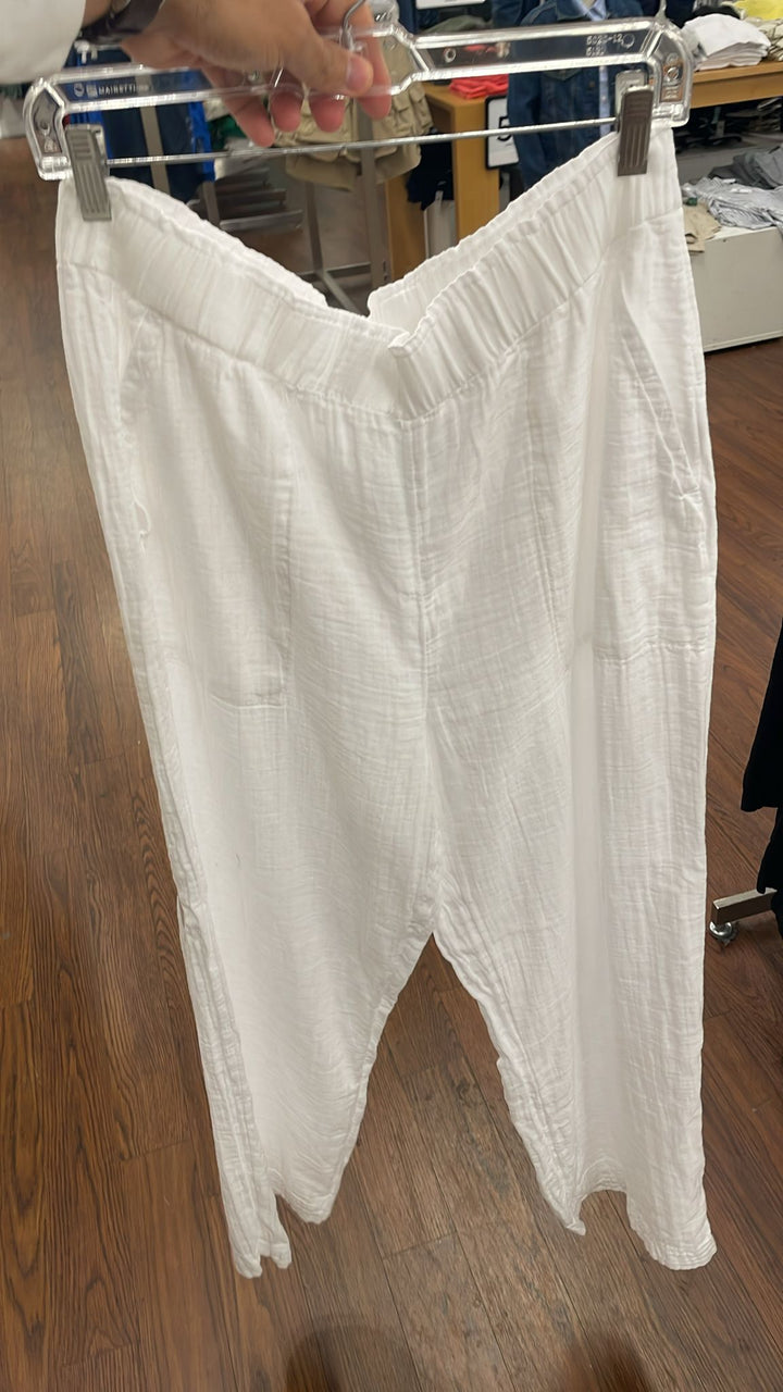 GAP Lenin Low Crotch Pants White