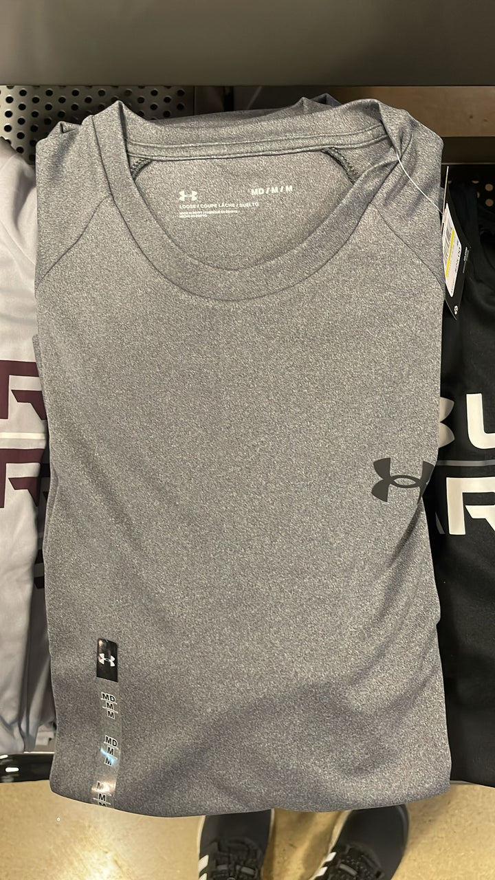 UA Round Neck Small Side Logo T-shirt Grey