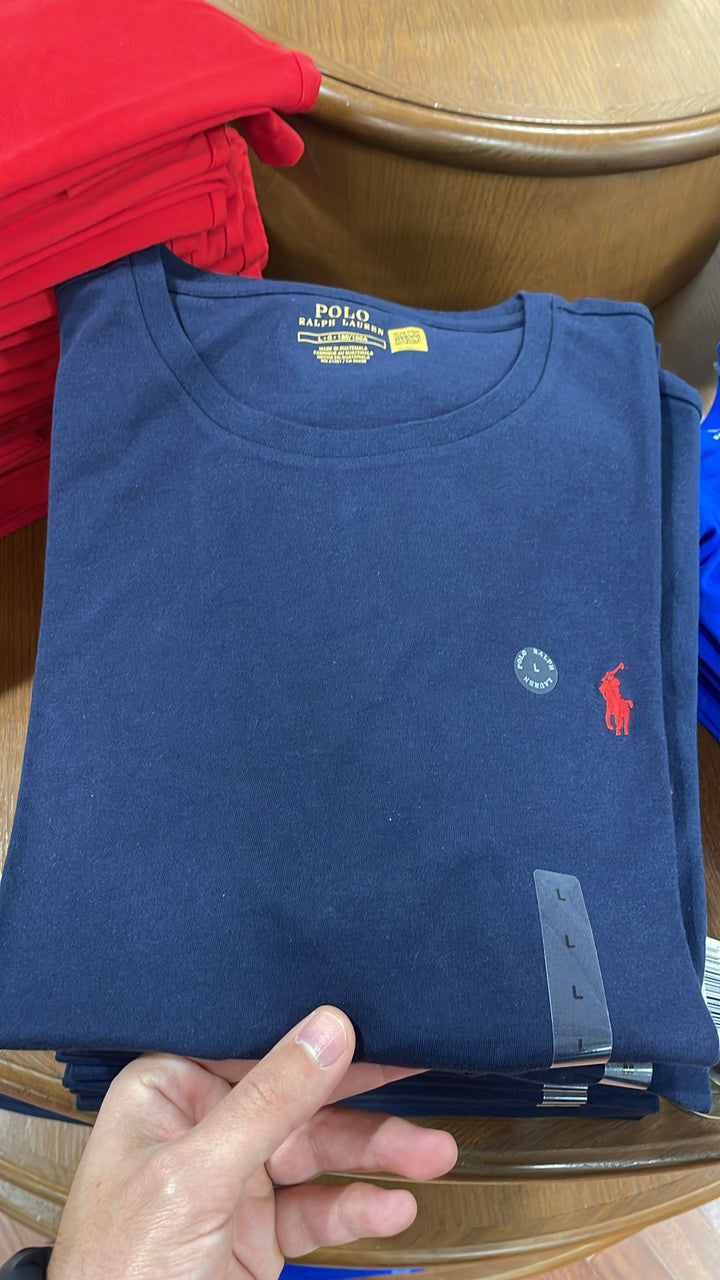 Ralphlauren Plain T-shirt Blue