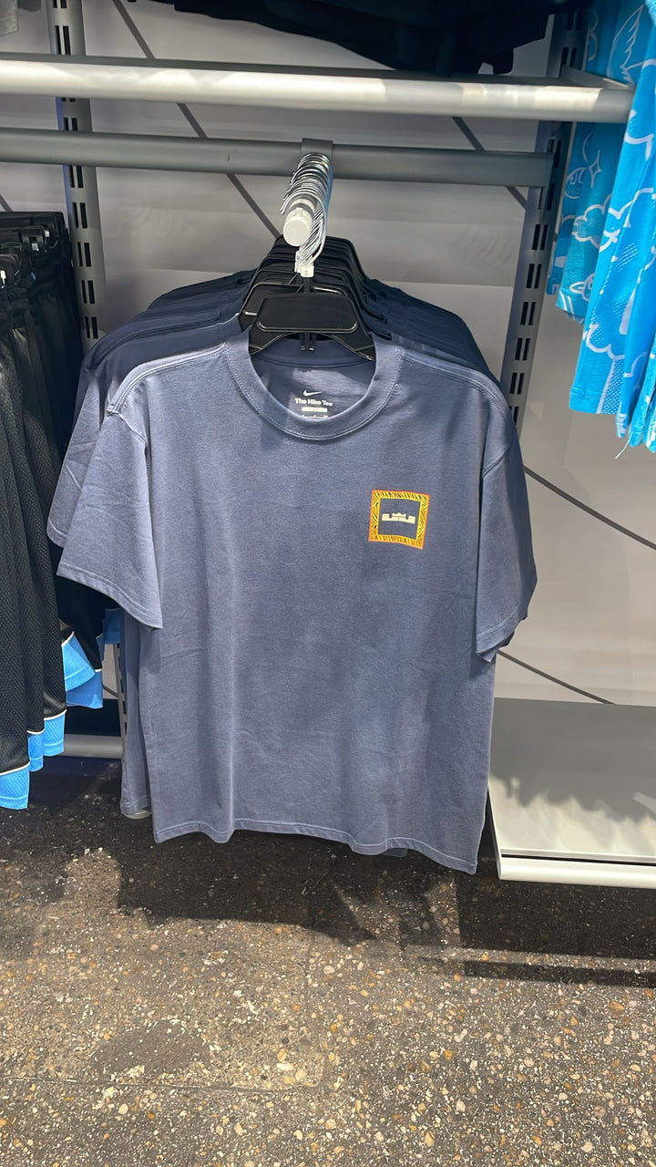 Nike Round Neck Square Logo T-shirt Blue