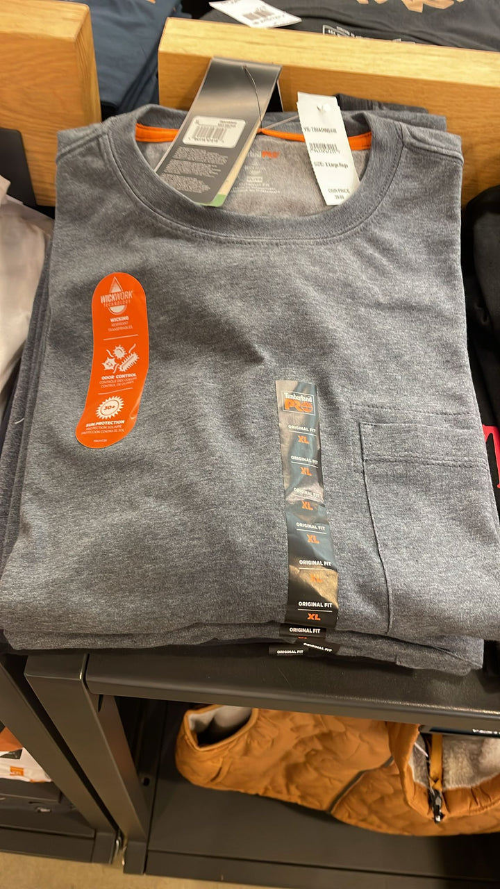 Timberland round Neck Pocket T-shirt Grey