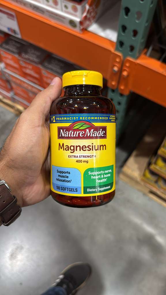 Nature Mades Magnesium 400 mg Extra Strength 180 Softgels, 180 Supply Days