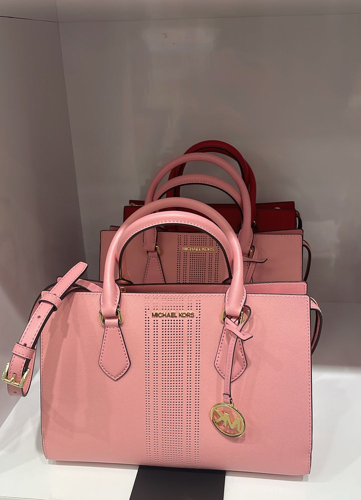Michael Kors Gold Logo Handbag Rose