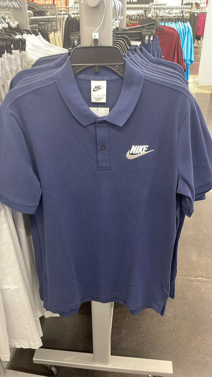 Nike Round Polo Neck T-shirt Blue