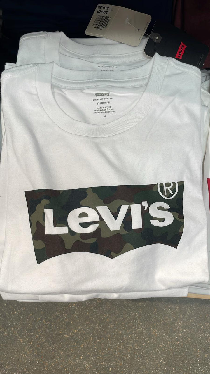 Levi's Big Khaki Logo T- Shirt White