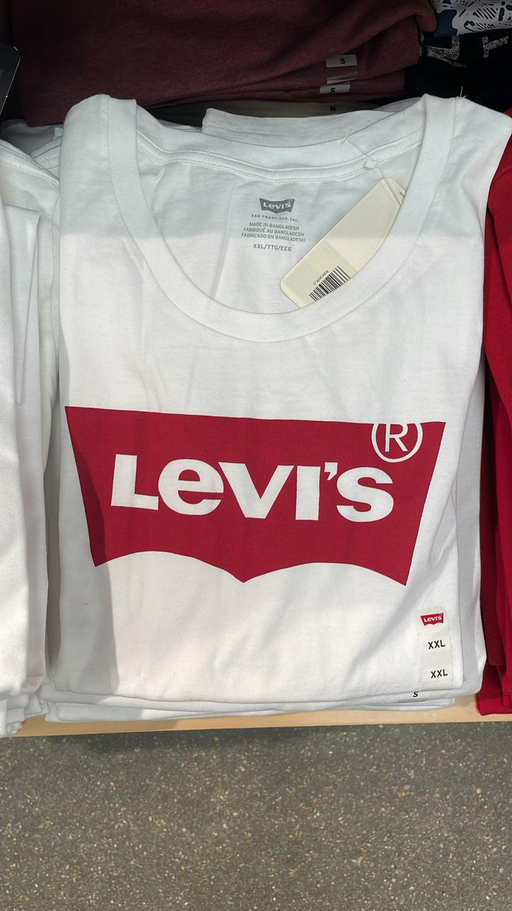 Levi's Big Red Logo T- Shirt White