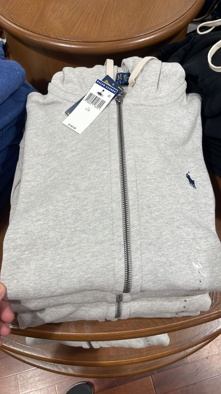 Ralphlauren Zipper Sweatshirt Grey