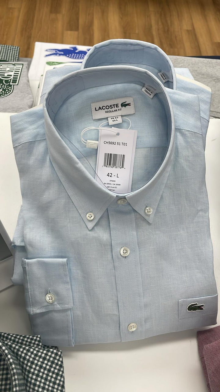 Lacoste Regular Fit Shirt Light Blue