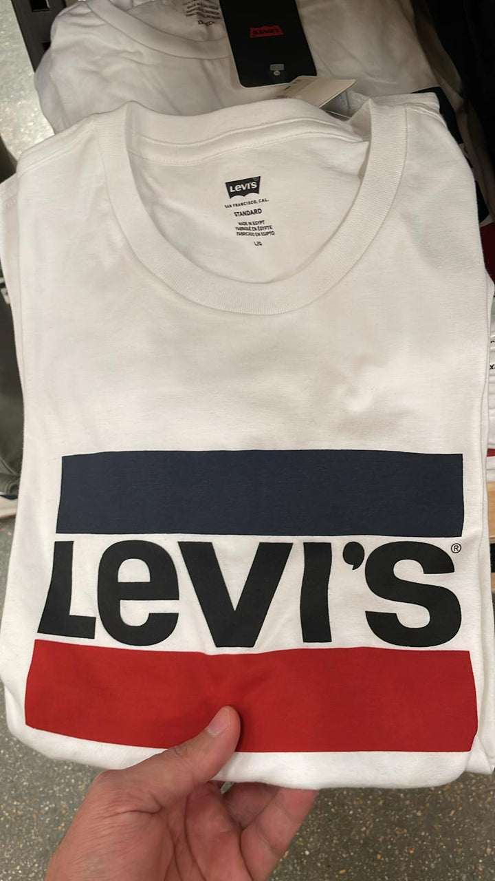 Levi's Big Logo stripes T- Shirt White