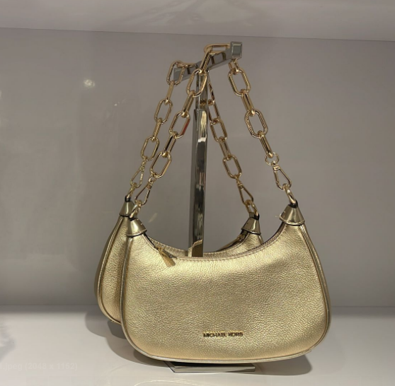 Michael Kors Cora Medium Shoulder Bag Gold