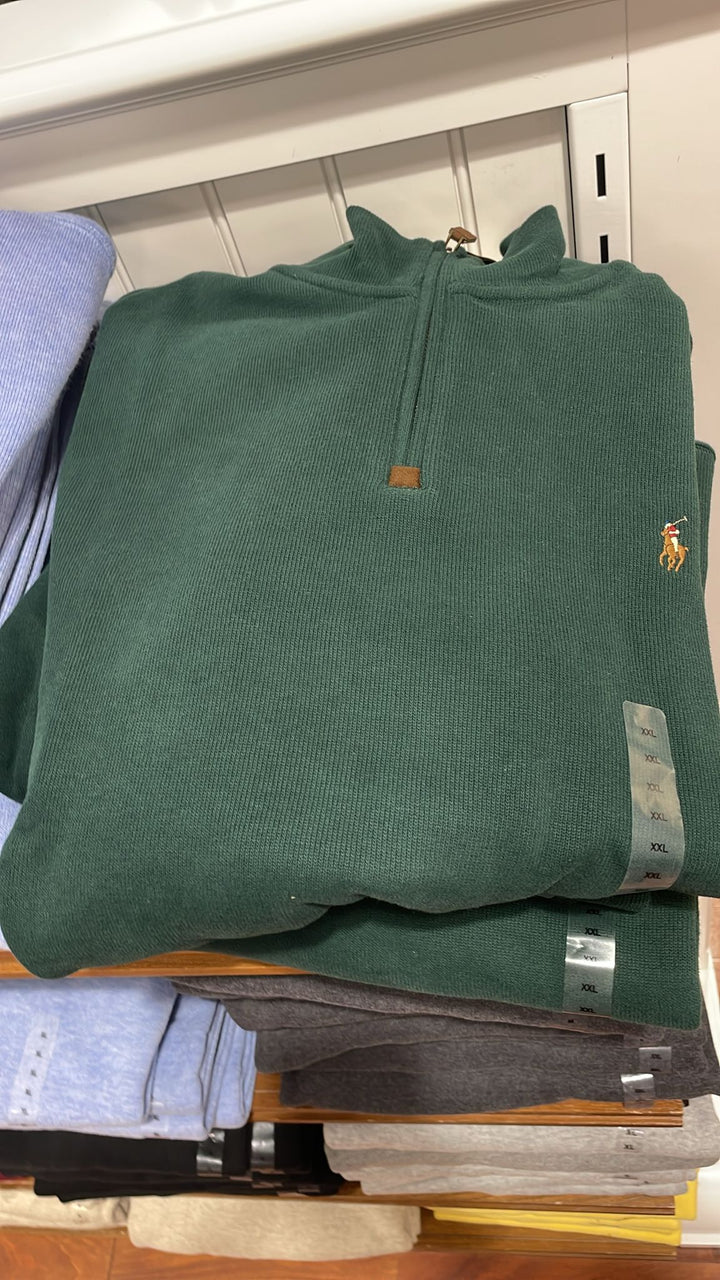 Ralphlauren Small Zipper Sweater Green