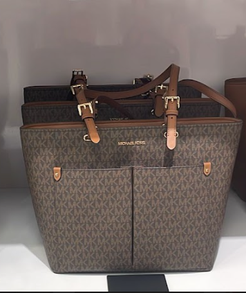 Michael Kors Pocket Tote Bag Brown & Multilogo
