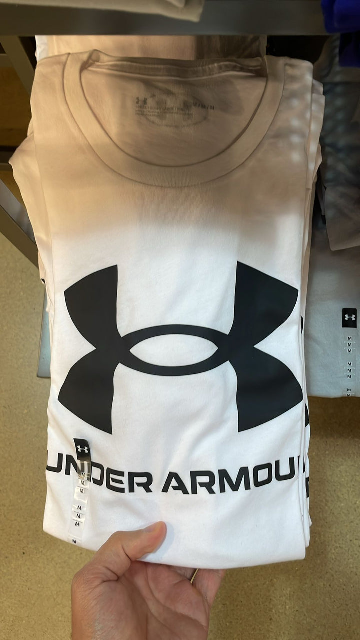 UA Round Neck Big Central UA Logo White